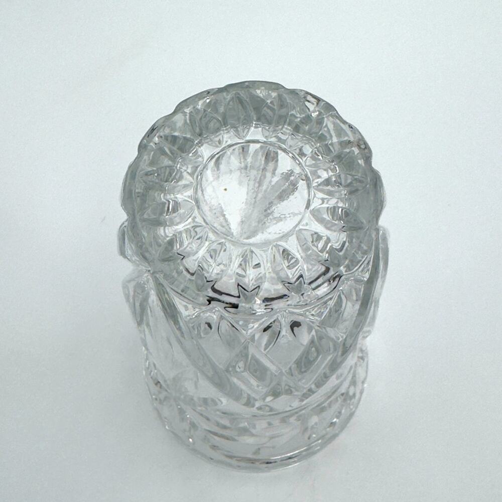 Antique ABP Hand-cut 24% Lead Crystal Glass Large Vase Handmade Vintage - Picture 9 of 10